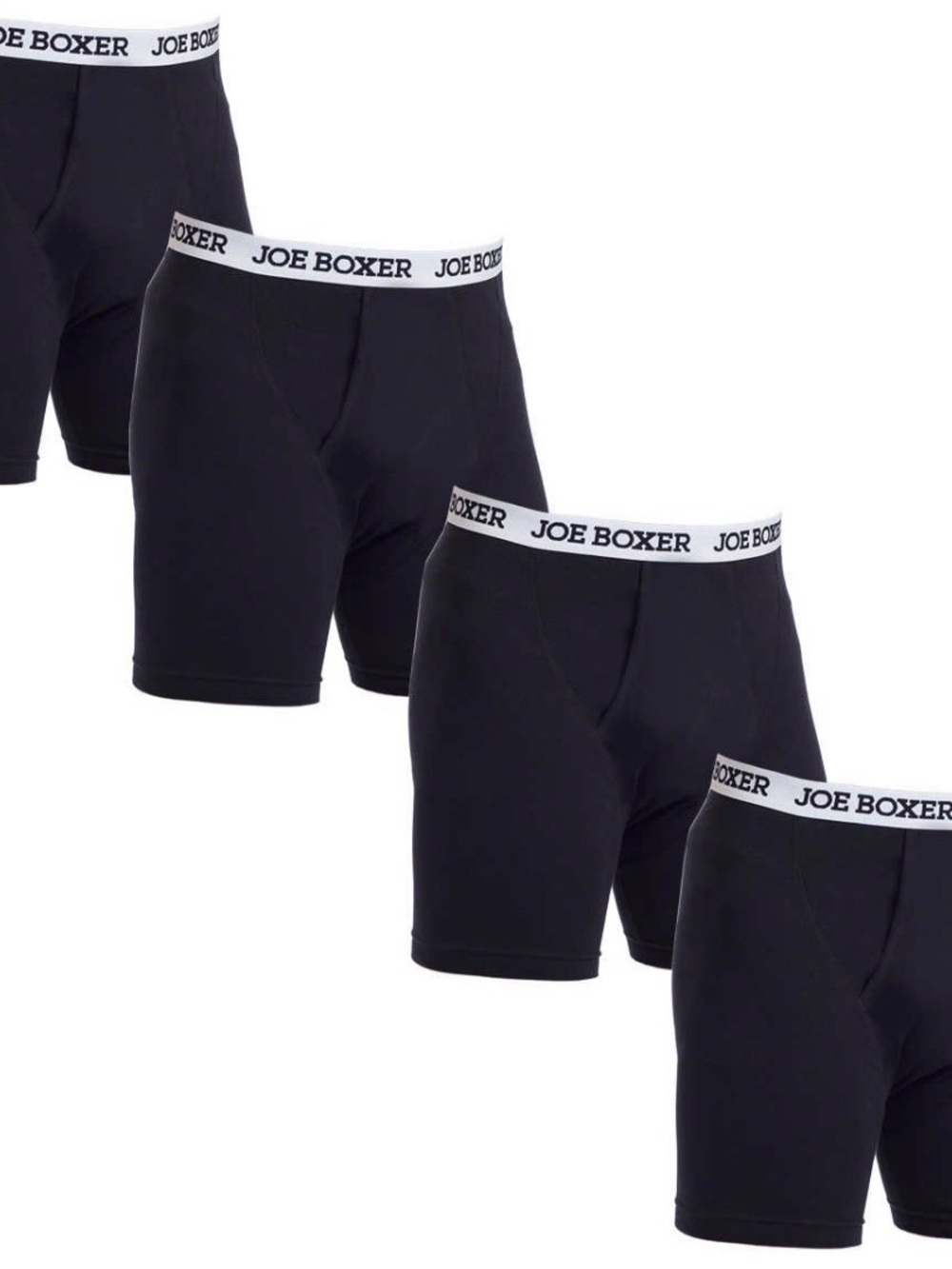 Joe Boxer Men's Organic Cotton Boxer Briefs, 4-pack （ no box )
